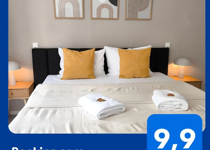 Maremar - Apartments Am Ferberturm - Luxus Boxspringbett - Kueche - Arbeitsplatz - Wlan